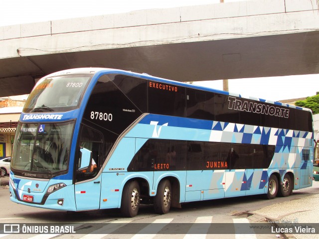Transnorte - Transporte e Turismo Norte de Minas 87800 na cidade de Belo Horizonte, Minas Gerais, Brasil, por Lucas Vieira. Número da foto: #8379394.