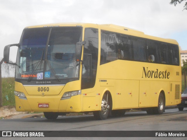 Viação Nordeste 8060 na cidade de Natal, Rio Grande do Norte, Brasil, por Fábio Moreira. ID da foto: 8379496.