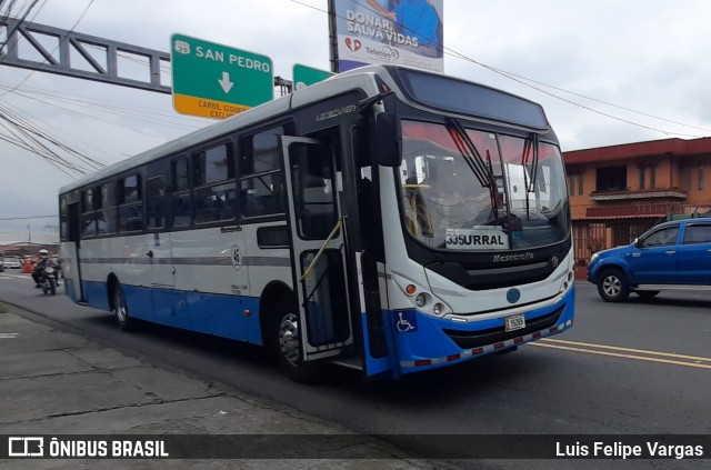 Buses Guadalupe 46 na cidade de Guadalupe, Goicoechea, San José, Costa Rica, por Luis Felipe Vargas. ID da foto: 8382579.