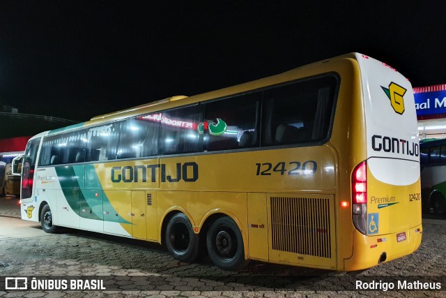 Empresa Gontijo de Transportes 12420 na cidade de João Monlevade, Minas Gerais, Brasil, por Rodrigo Matheus. ID da foto: 8383852.