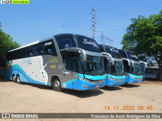 Expresso Satélite Norte 11100 na cidade de Teresina, Piauí, Brasil, por Francisco de Assis Rodrigues da Silva. Número da foto: #8382447.