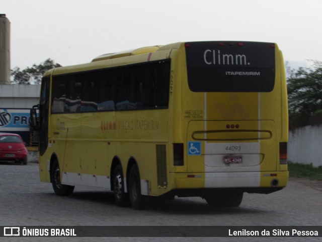 Viação Itapemirim 44093 na cidade de Caruaru, Pernambuco, Brasil, por Lenilson da Silva Pessoa. ID da foto: 8383510.