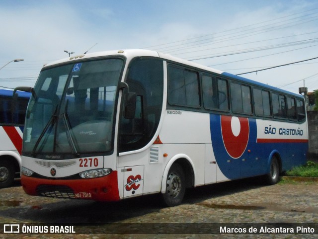 Viação São Cristóvão 2270 na cidade de Lavras, Minas Gerais, Brasil, por Marcos de Alcantara Pinto. Número da foto: #8383418.