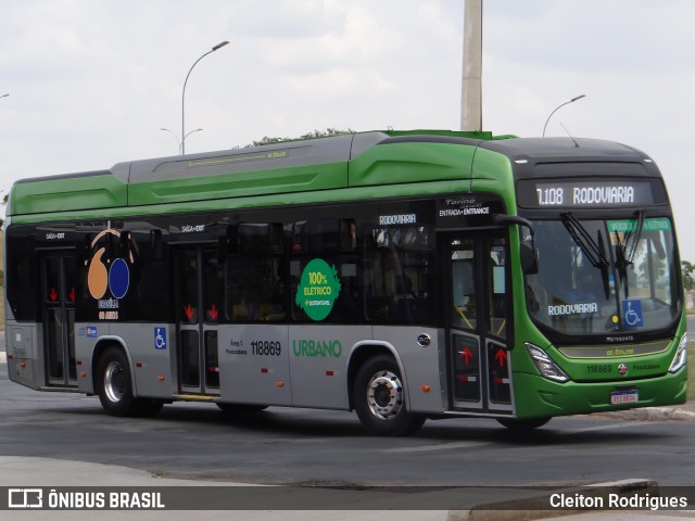 Viação Piracicabana Distrito Federal 118869 na cidade de Brasília, Distrito Federal, Brasil, por Cleiton Rodrigues. ID da foto: 8334830.