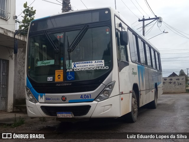 Expresso Tanguá 4.061 na cidade de Itaboraí, Rio de Janeiro, Brasil, por Luiz Eduardo Lopes da Silva. ID da foto: 8333447.