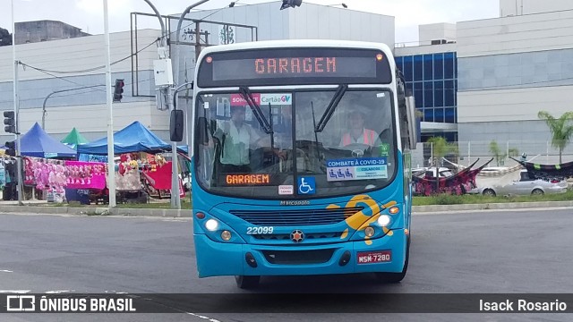 Nova Transporte 22099 na cidade de Cariacica, Espírito Santo, Brasil, por Isack Rosario. Número da foto: #8333605.