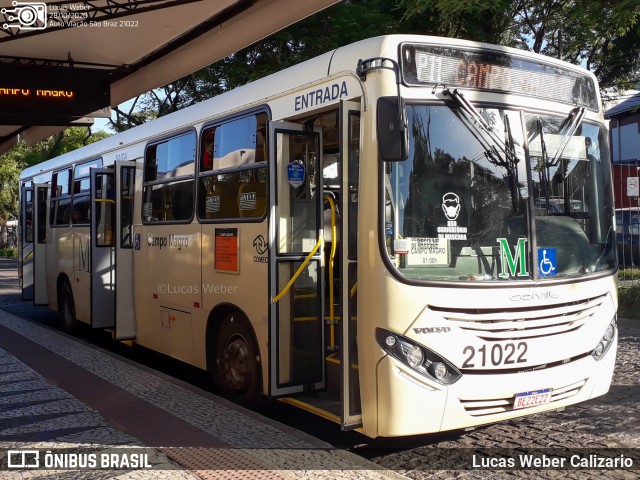 Auto Viação São Braz 21022 na cidade de Curitiba, Paraná, Brasil, por Lucas Weber Calizario. ID da foto: 8335395.