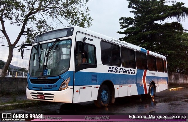Viação Nossa Senhora da Penha RJ 188.098 na cidade de Guapimirim, Rio de Janeiro, Brasil, por Eduardo  Marques Teixeira. Número da foto: #8332888.
