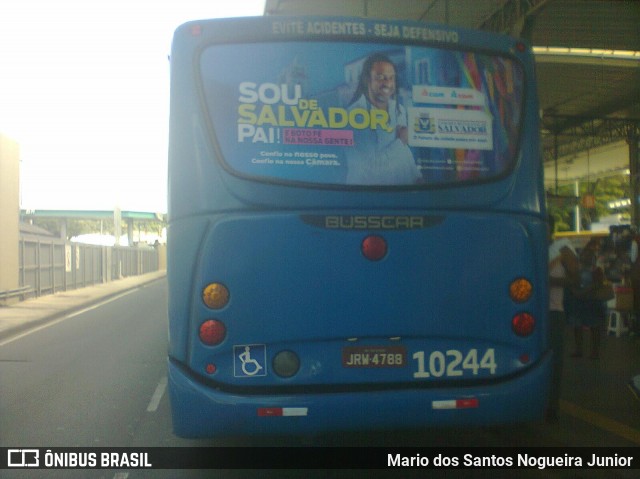 Concessionária Salvador Norte - CSN Transportes 10244 na cidade de Salvador, Bahia, Brasil, por Mario dos Santos Nogueira Junior. Número da foto: #8332190.