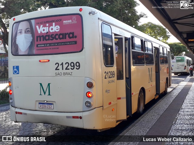Auto Viação São Braz 21299 na cidade de Curitiba, Paraná, Brasil, por Lucas Weber Calizario. Número da foto: #8335406.