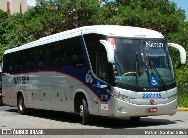 Viação Nasser 227115 na cidade de São Paulo, São Paulo, Brasil, por Rafael Santos Silva. ID da foto: 8335112.