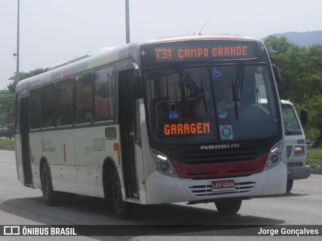 Transportes Barra D13249 na cidade de Rio de Janeiro, Rio de Janeiro, Brasil, por Jorge Gonçalves. ID da foto: 8386643.