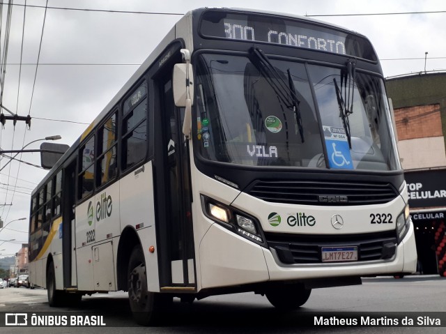 Viação Elite 2322 na cidade de Volta Redonda, Rio de Janeiro, Brasil, por Matheus Martins da Silva. Número da foto: #8385897.