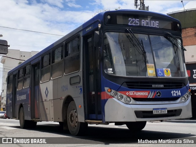 Viação Sul Fluminense 1214 na cidade de Volta Redonda, Rio de Janeiro, Brasil, por Matheus Martins da Silva. Número da foto: #8385803.