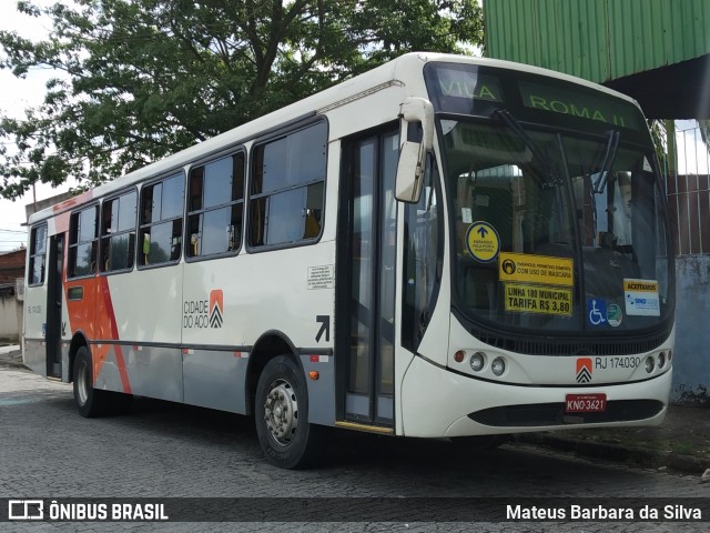 Viação Cidade do Aço RJ 174.030 na cidade de Volta Redonda, Rio de Janeiro, Brasil, por Mateus Barbara da Silva. Número da foto: #8385829.