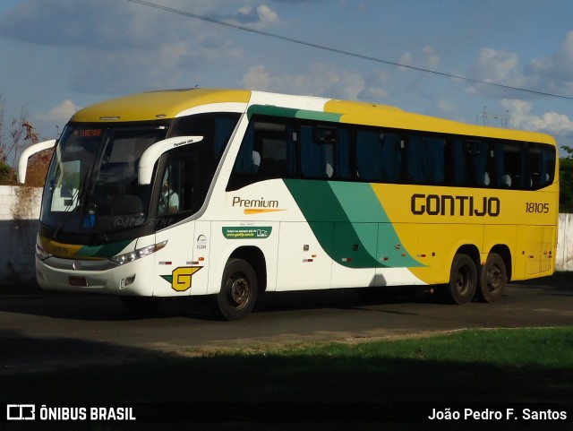 Empresa Gontijo de Transportes 18105 na cidade de Teresina, Piauí, Brasil, por João Pedro F. Santos. Número da foto: #8384662.