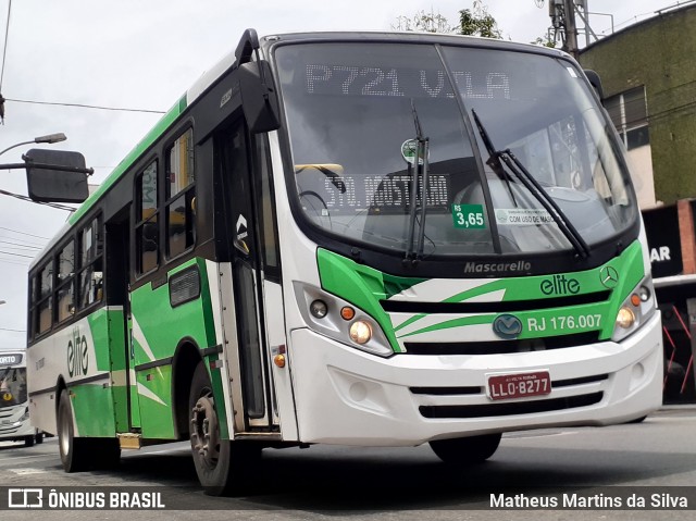 Viação Elite RJ 176.007 na cidade de Volta Redonda, Rio de Janeiro, Brasil, por Matheus Martins da Silva. Número da foto: #8385916.