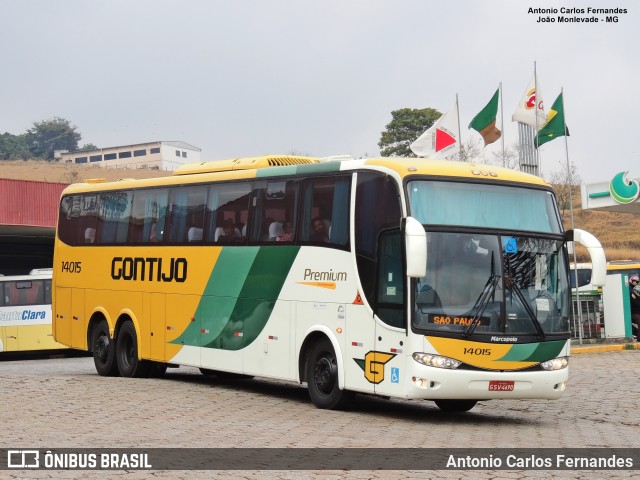 Empresa Gontijo de Transportes 14015 na cidade de João Monlevade, Minas Gerais, Brasil, por Antonio Carlos Fernandes. ID da foto: 8384499.