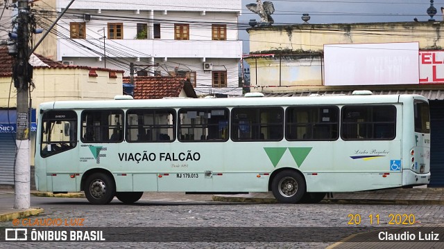 Viação Falcão RJ 179.013 na cidade de Quatis, Rio de Janeiro, Brasil, por Claudio Luiz. ID da foto: 8386544.