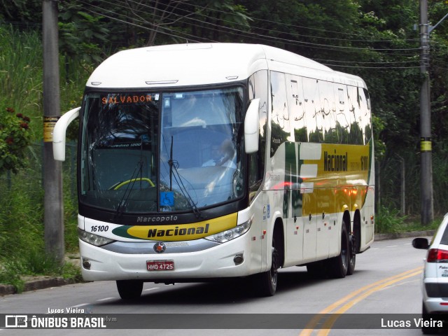 Viação Nacional 16100 na cidade de Belo Horizonte, Minas Gerais, Brasil, por Lucas Vieira. ID da foto: 8387920.