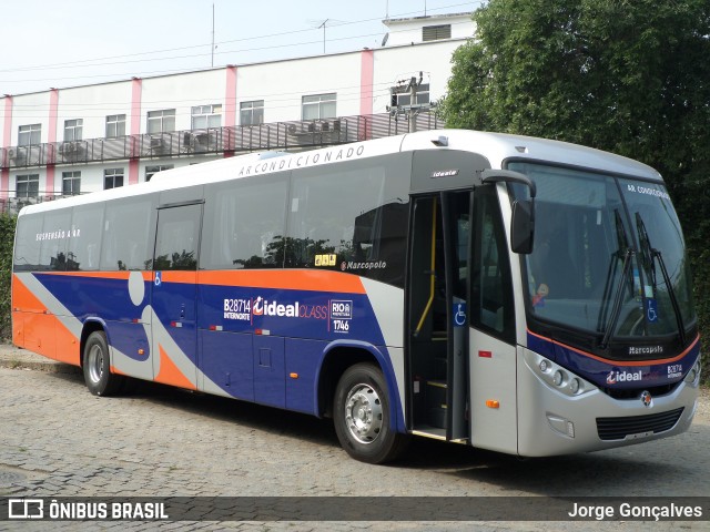 Viação Ideal B28714 na cidade de Rio de Janeiro, Rio de Janeiro, Brasil, por Jorge Gonçalves. Número da foto: #8388273.