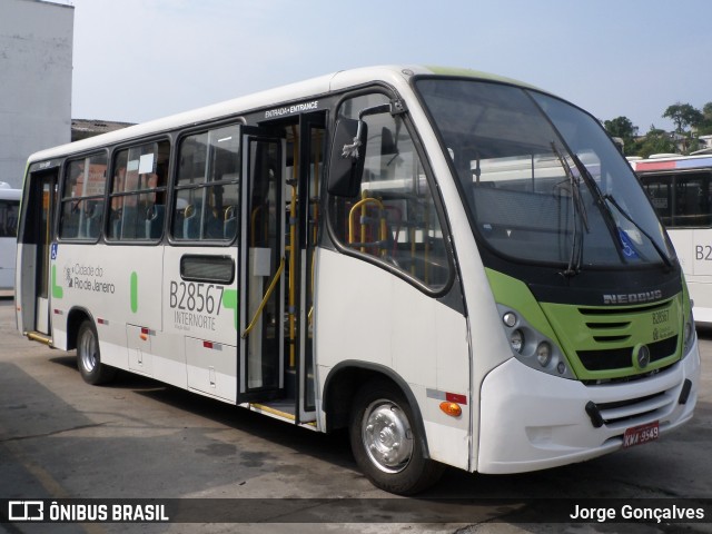 Viação Ideal B28567 na cidade de Rio de Janeiro, Rio de Janeiro, Brasil, por Jorge Gonçalves. ID da foto: 8388372.