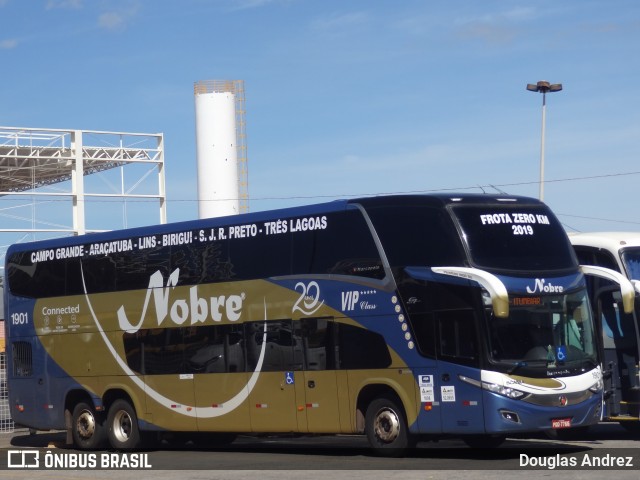 Nobre Transporte Turismo 1901 na cidade de Goiânia, Goiás, Brasil, por Douglas Andrez. ID da foto: 8390668.