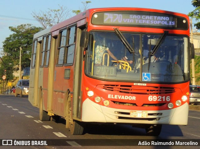 Viação Santa Edwiges 69216 na cidade de Belo Horizonte, Minas Gerais, Brasil, por Adão Raimundo Marcelino. Número da foto: #8392552.