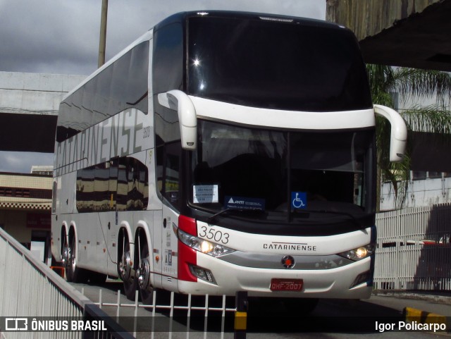 Auto Viação Catarinense 3503 na cidade de Belo Horizonte, Minas Gerais, Brasil, por Igor Policarpo. ID da foto: 8391760.