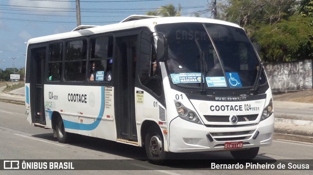 COOTACE - Cooperativa de Transportes do Ceará 0241031 na cidade de Eusébio, Ceará, Brasil, por Bernardo Pinheiro de Sousa. ID da foto: 8391036.