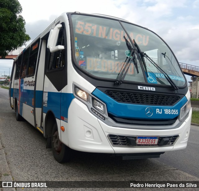 Viação Nossa Senhora da Penha RJ 188.055 na cidade de Rio de Janeiro, Rio de Janeiro, Brasil, por Pedro Henrique Paes da Silva. ID da foto: 8392187.