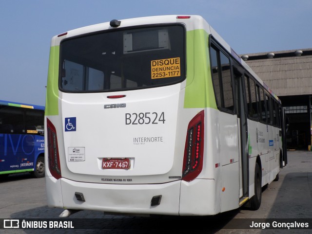 Viação Ideal B28524 na cidade de Rio de Janeiro, Rio de Janeiro, Brasil, por Jorge Gonçalves. Número da foto: #8392613.