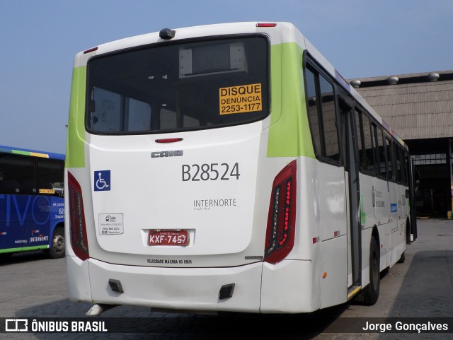 Viação Ideal B28524 na cidade de Rio de Janeiro, Rio de Janeiro, Brasil, por Jorge Gonçalves. ID da foto: 8392613.