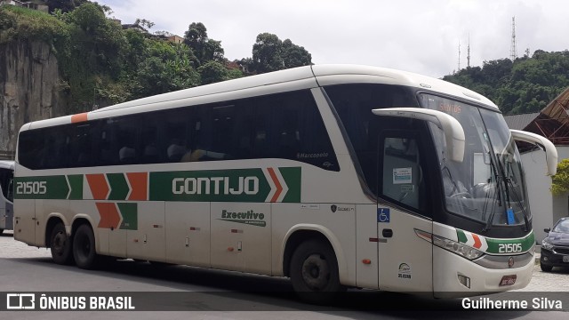 Empresa Gontijo de Transportes 21515 na cidade de Santos, São Paulo, Brasil, por Guilherme Silva. ID da foto: 8393493.