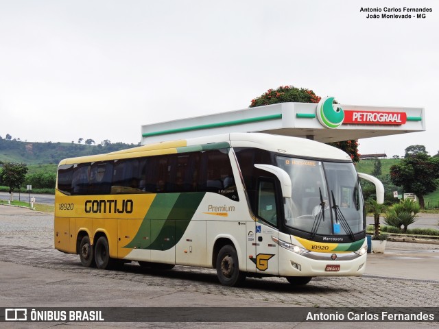 Empresa Gontijo de Transportes 18920 na cidade de João Monlevade, Minas Gerais, Brasil, por Antonio Carlos Fernandes. ID da foto: 8393449.