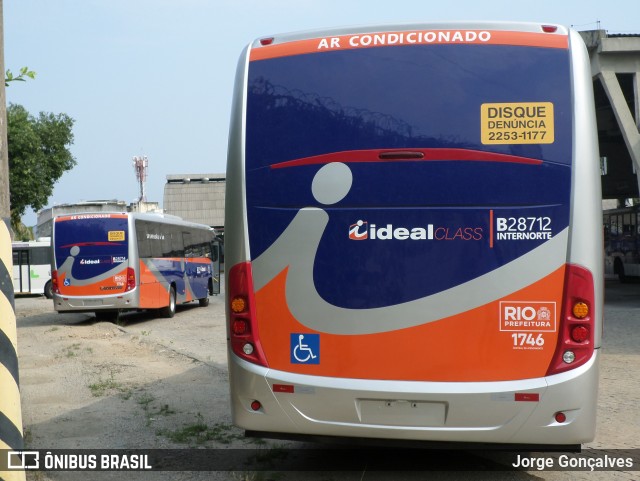 Viação Ideal B28712 na cidade de Rio de Janeiro, Rio de Janeiro, Brasil, por Jorge Gonçalves. ID da foto: 8394113.