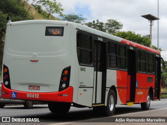 Companhia Coordenadas de Transportes 90412 na cidade de Belo Horizonte, Minas Gerais, Brasil, por Adão Raimundo Marcelino. ID da foto: 8395527.