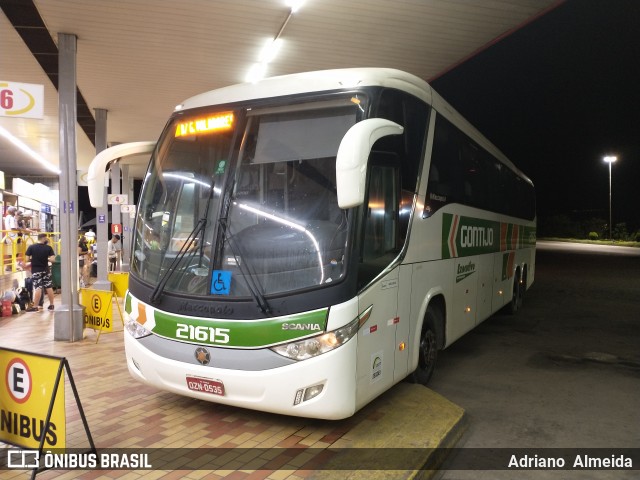 Empresa Gontijo de Transportes 21615 na cidade de João Monlevade, Minas Gerais, Brasil, por Adriano  Almeida. Número da foto: #8394448.
