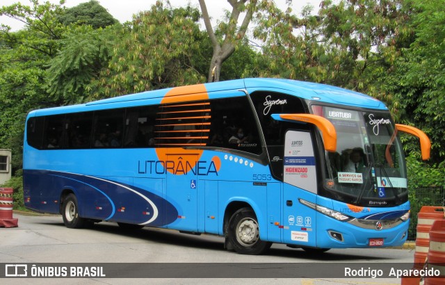 Litorânea Transportes Coletivos 5053 na cidade de São Paulo, São Paulo, Brasil, por Rodrigo  Aparecido. Número da foto: #8394600.