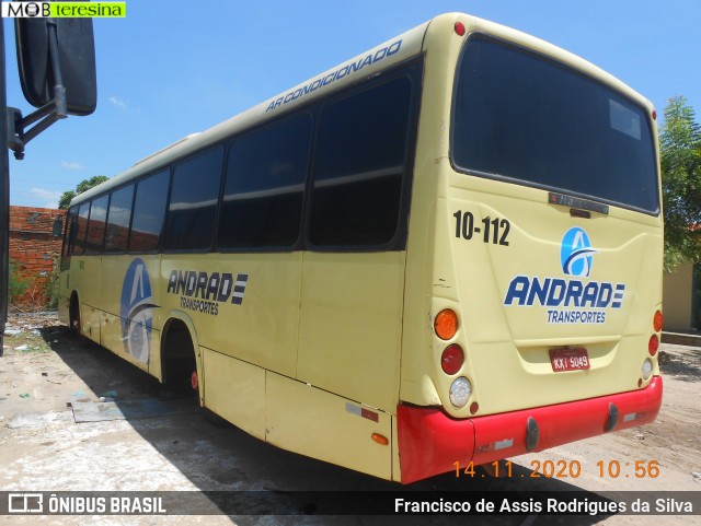 Andrade Transportes 10-112 na cidade de Teresina, Piauí, Brasil, por Francisco de Assis Rodrigues da Silva. Número da foto: #8398780.
