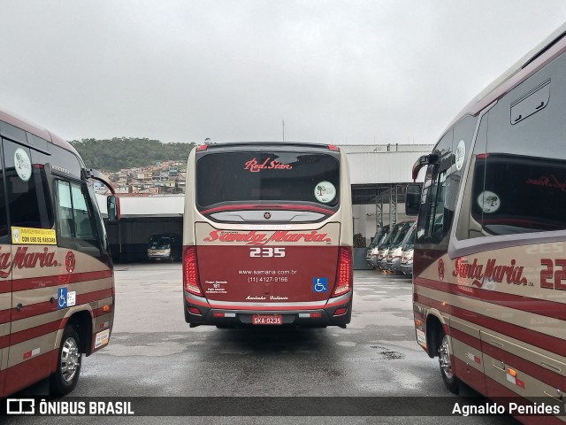 Santa Maria Fretamento e Turismo > Transportes Santa Maria(SP) 235 na cidade de São Bernardo do Campo, São Paulo, Brasil, por Agnaldo Penides. Número da foto: #8398333.