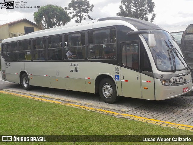 Auto Viação Mercês ML312 na cidade de Curitiba, Paraná, Brasil, por Lucas Weber Calizario. ID da foto: 8398586.