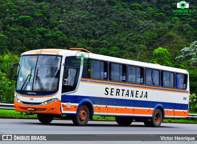 Viação Sertaneja 540 na cidade de Petrópolis, Rio de Janeiro, Brasil, por Victor Henrique. ID da foto: 8397926.