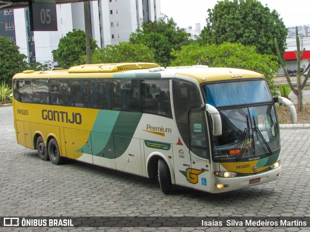 Empresa Gontijo de Transportes 14290 na cidade de Campina Grande, Paraíba, Brasil, por Isaías  Silva Medeiros Martins. ID da foto: 8398253.