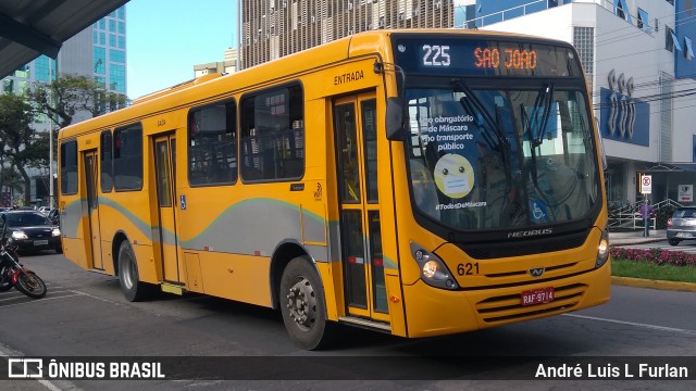 Piedade Itajaí - Transpiedade Transportes Coletivos 621 na cidade de Itajaí, Santa Catarina, Brasil, por André Luis L Furlan. ID da foto: 8396533.