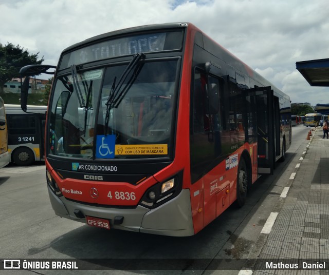 Express Transportes Urbanos Ltda 4 8836 na cidade de São Paulo, São Paulo, Brasil, por Matheus  Daniel. ID da foto: 8400190.