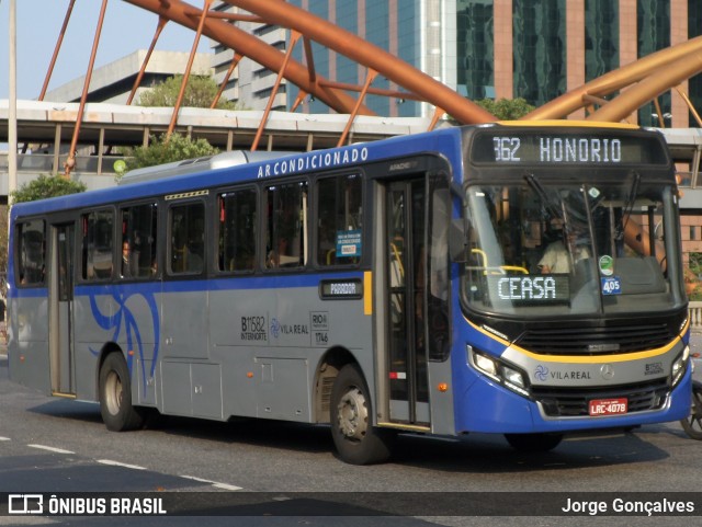 Viação Vila Real B11582 na cidade de Rio de Janeiro, Rio de Janeiro, Brasil, por Jorge Gonçalves. ID da foto: 8400570.