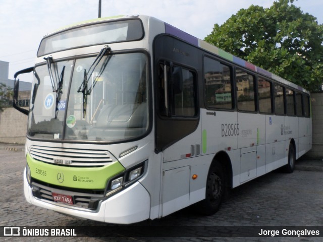 Viação Ideal B28565 na cidade de Rio de Janeiro, Rio de Janeiro, Brasil, por Jorge Gonçalves. Número da foto: #8400527.