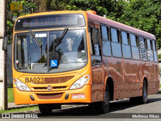 Transporte Coletivo Glória BA023 na cidade de Curitiba, Paraná, Brasil, por Matheus Ribas. ID da foto: 8401095.