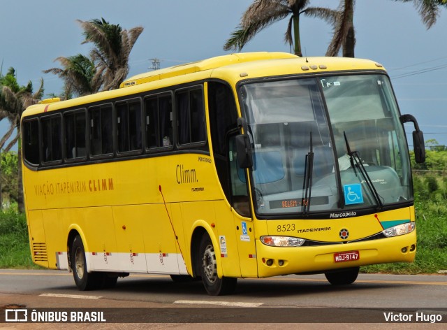 Viação Itapemirim 8523 na cidade de Santa Maria do Pará, Pará, Brasil, por Victor Hugo. Número da foto: #8400950.